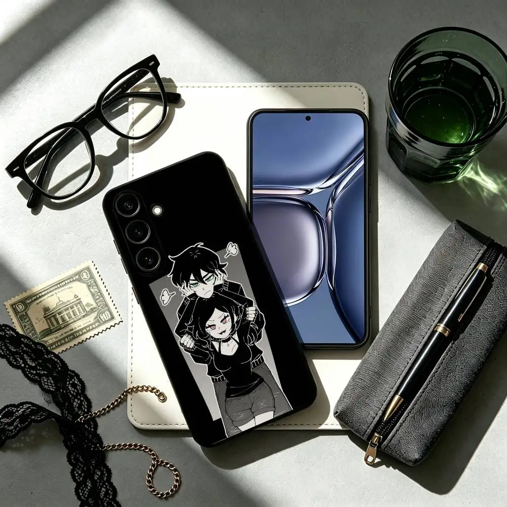 Game Andy and L-Leyley Phone Case Black Silicone Soft For Samsung Galaxy A73,A72,A71,A70,A53,A52,A51