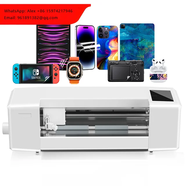 

Factory Direct Tpu Hydrogel Film Cutting Plotter Back Stickers Cutting Machine Mobile Screen Protector Cutting Machine