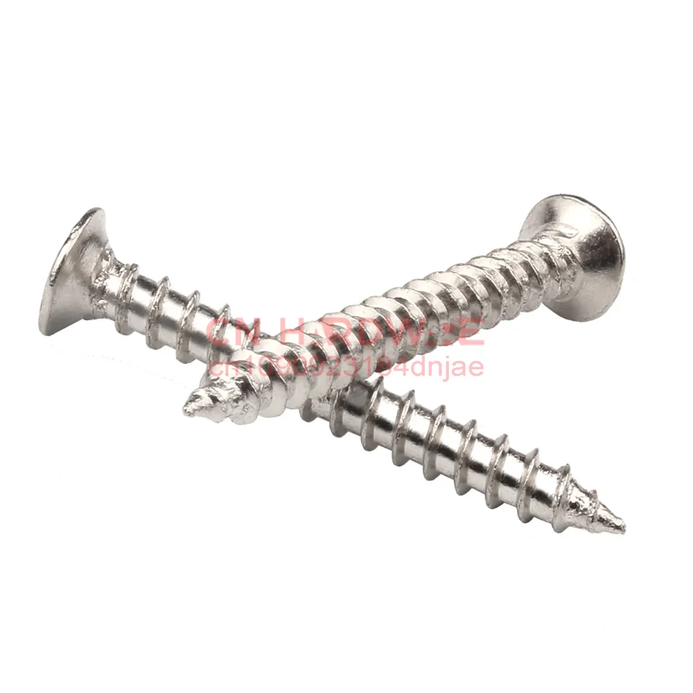 M1 M1.2 M1.4 M1.7 M2 M2.3 M2.6 M3 Nickle Plated Cabon Steel Cross Countersunk Flat Head Self-tapping Screw Carbon Steel Phillips