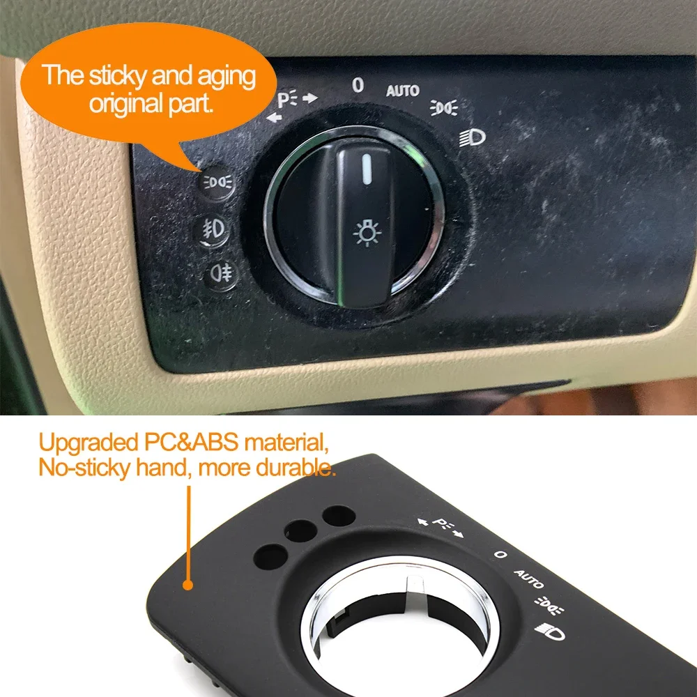 

LHD Interior Car Dashboard Headlight Head Lamp Switch Repair Cover Panel Trim 1645450304 For Mercedes Benz ML GL W164 2005-2011