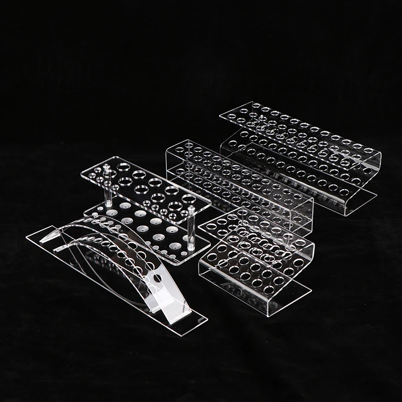 EyeblogugBrush Tube Présentoir, Rangement de brosse à cils, Support rapide de pince à épiler, Outils de maquillage de beauté en acrylique, Plantation de cils