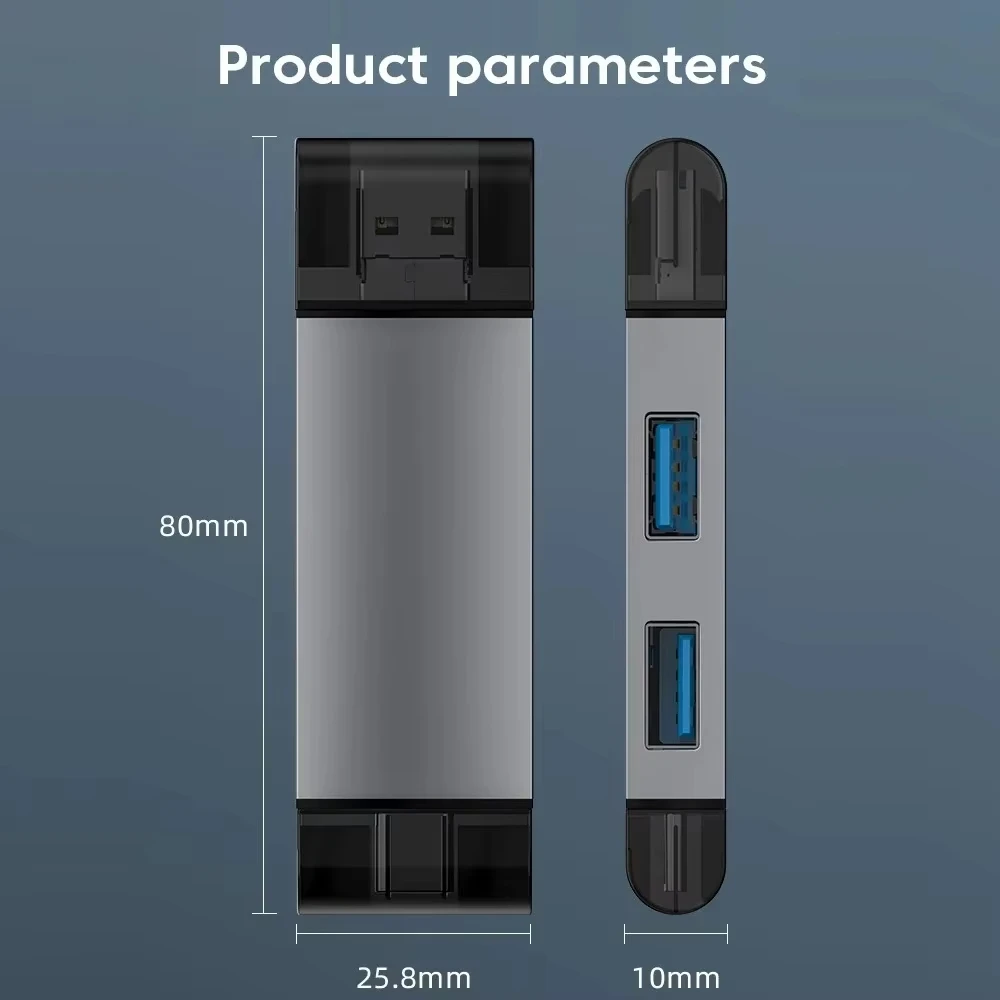 7-in-1 Multifunction USB 3.0 Card Reader U Disk Type-C/Micro USB/TF/SD Flash Drive Memory Card Reading Adapter Phone Accessories