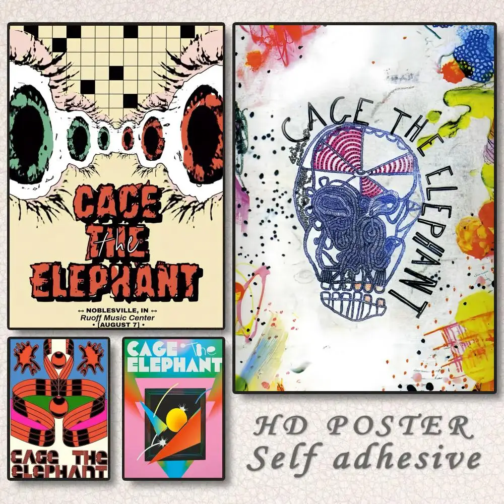 Pop Rock Band Cage The Elephant Poster Holiday Gifts Designed For Home Restaurant Office Space Wall Art
