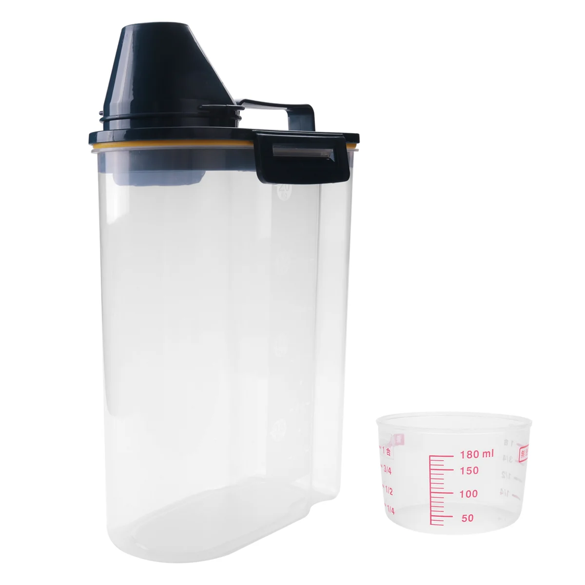 Boîte de Rangement en Plastique pour Poudre de Riz, Bac de Cuisine, Récipient pour Grains, Poudre à illant, Détergent