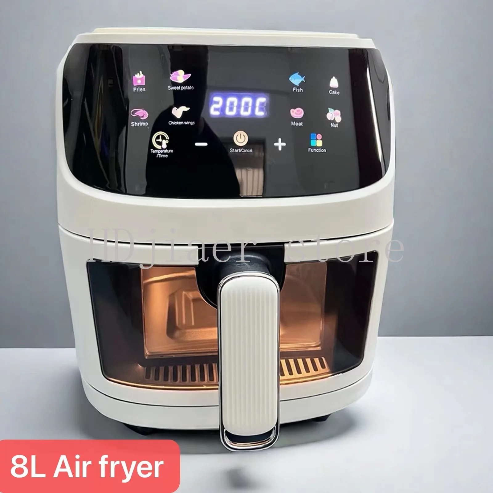 

8L extra large capacity! Smart touch visible air fryer, the all-round king among French fry machines