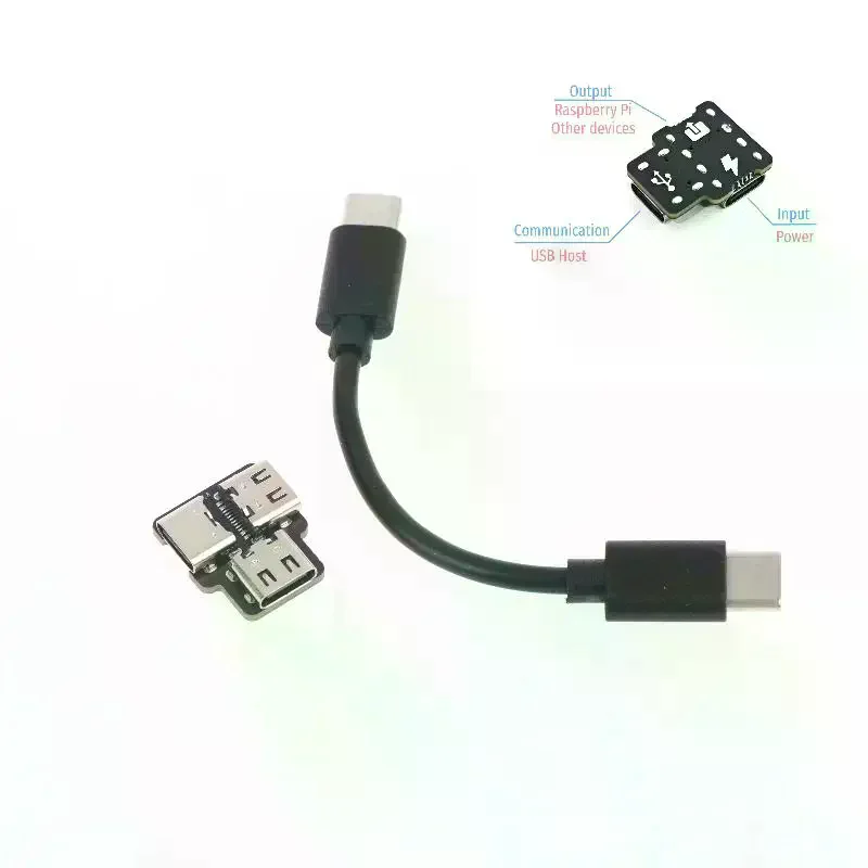 Interface Power Splitter Suitable For USB 1 To 2 Module USB Power Splitter For Computer Communication Board Type-C