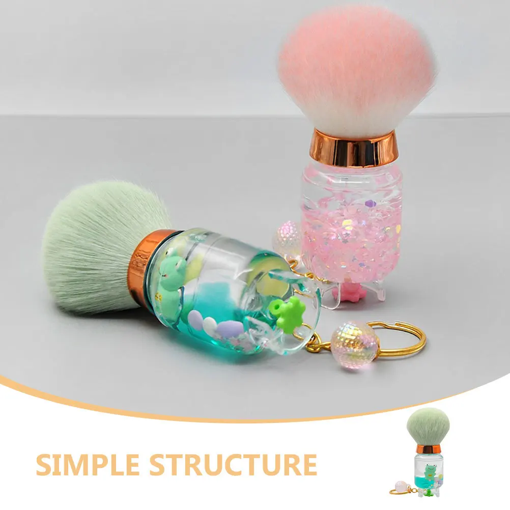 Brocha para Polvos Sueltos, Colorete, Iluminador, Brocha de Maquillaje Compacta y Suave, Herramientas para Mujer, Cerdas para el Rostro