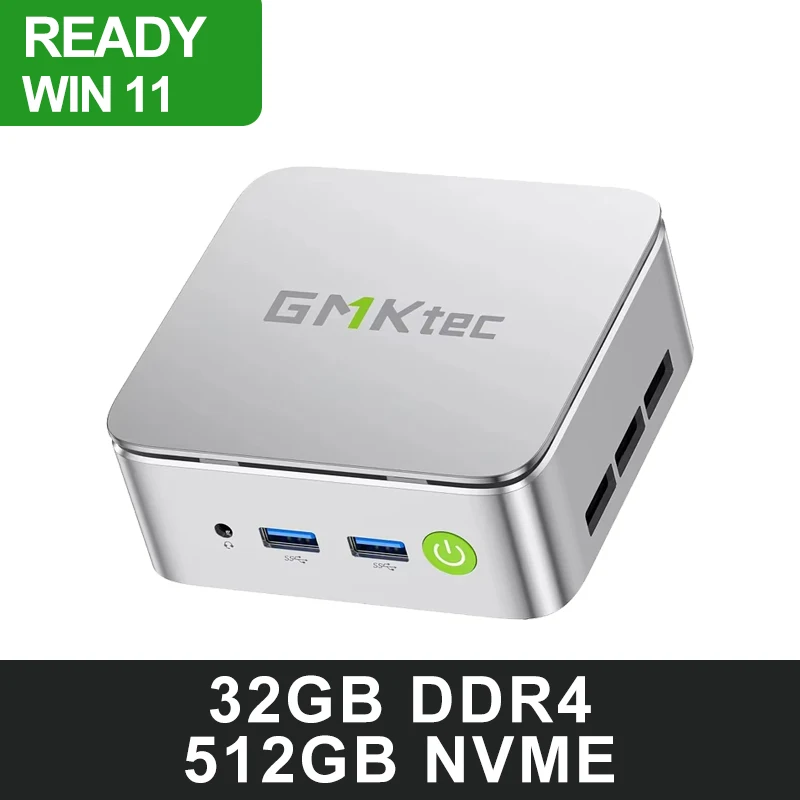 GMKtec G10 AMD Ryzen 5 3500U Mini PC DDR4 32GB 64GB NVMe SSD