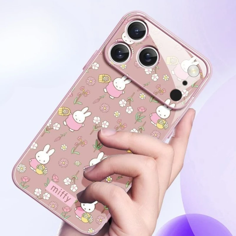 Cartoon Kawaii Miffy Mobile Phone Case Applicable To Iphone Anti-fall All Inclusive Protect Exquisite Fashion Practical Simple