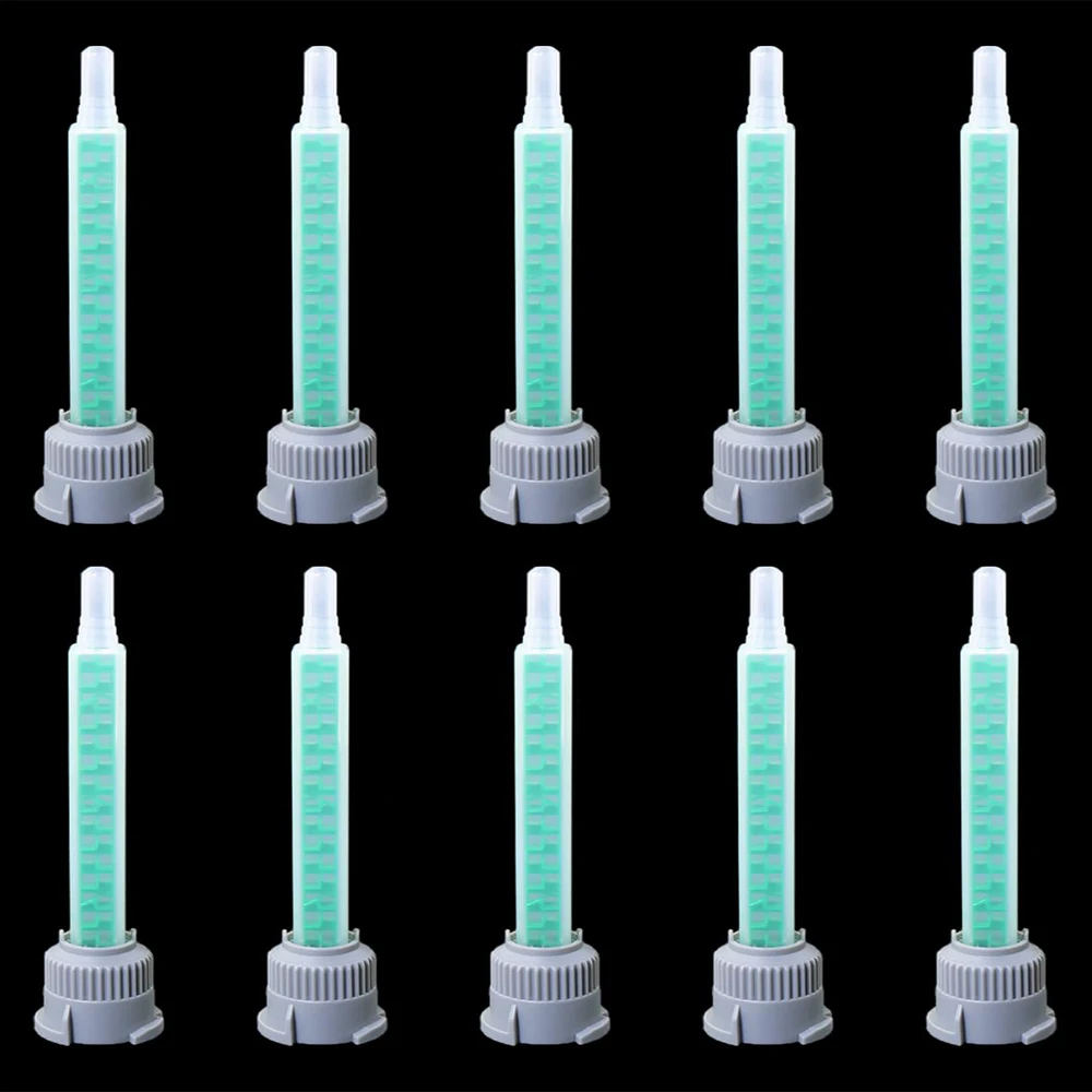 

50 Pcs Epoxy Adhesive Mixing Nozzle Tip Resin Mixer Adhesive Gun Applicatior for 50ml/1.7oz(1:1Ratio)