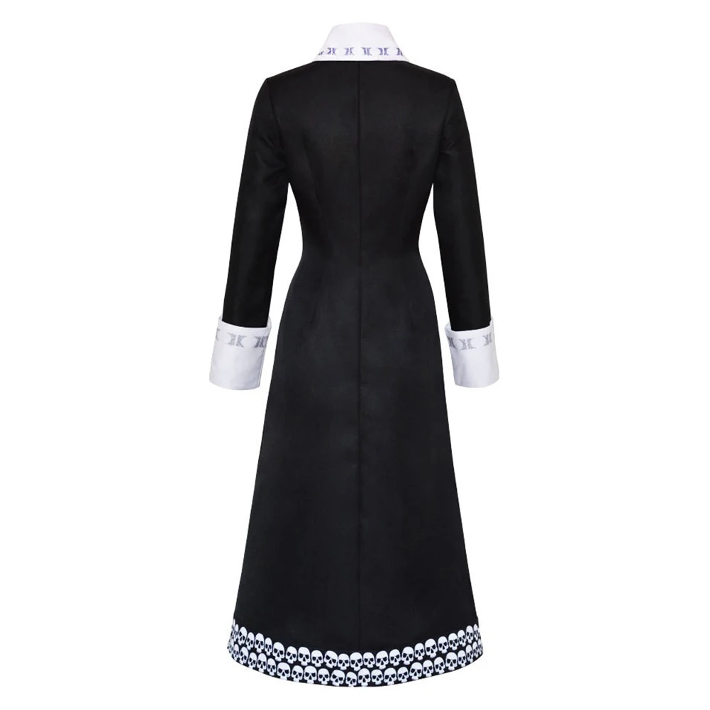 Robe de mercredi noire pour enfants, robe à col pour filles, costume de cosplay, fantaisie, Halloween, carnaval, fête, ply Play imbibé