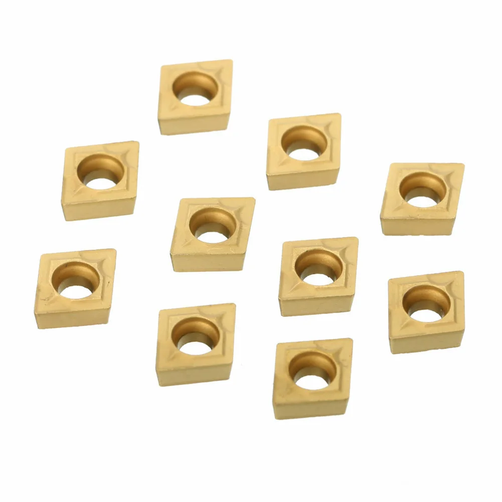 Carbide Inserts CCMT2151 Carbide Inserts for Efficient For Lathe Turning – Set of 10 Inserts (CCMT060204 US735)