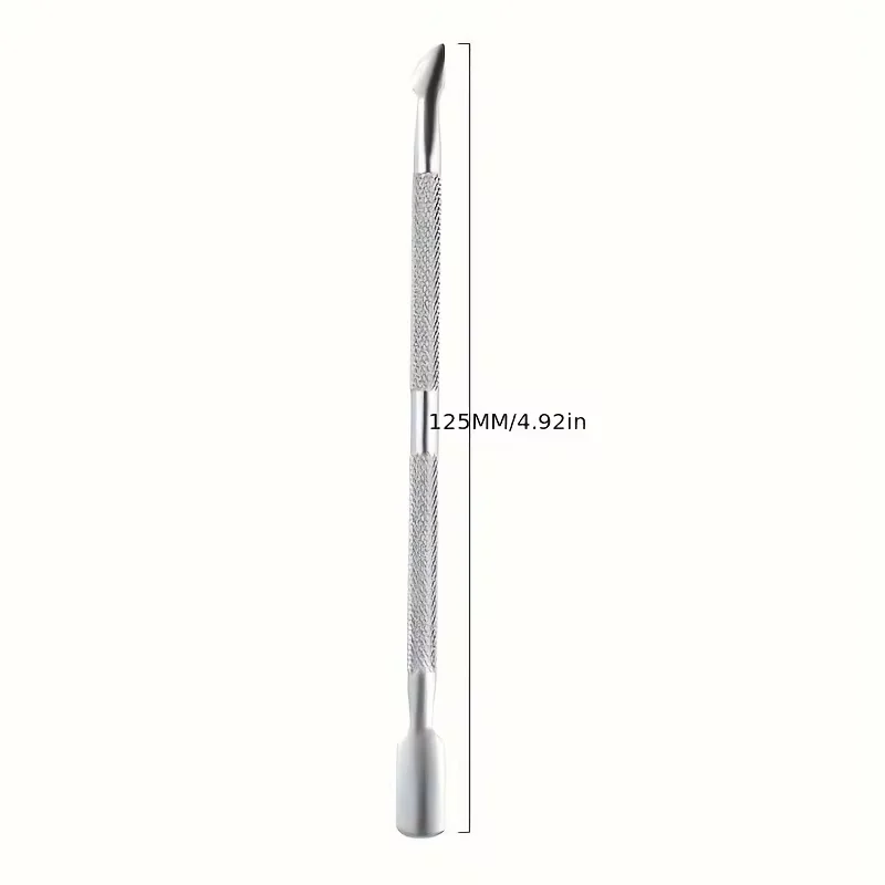 Empurrador de cutícula de aço inoxidável e raspador triangular: removedor de esmalte em gel, ferramentas removedoras de pele morta para manicure e pedicure