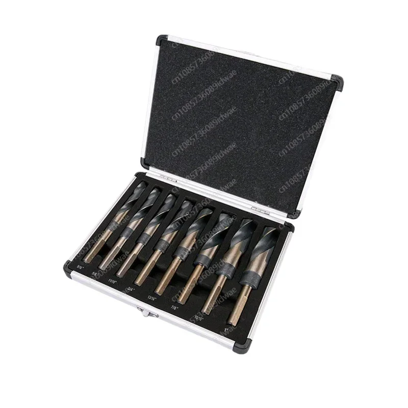 Aluminum Boxed Inch Twist Drill Set Steel Twist Drill Small Shank Drill Bit Small Shank Straight Shank