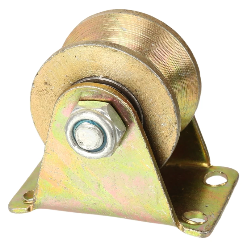 60MM Diameter Heavy Duty Triangle Wheel - U-Shaped Bearing Groove Pulley Track Wheel & Movable Door Caster Guide Wheel