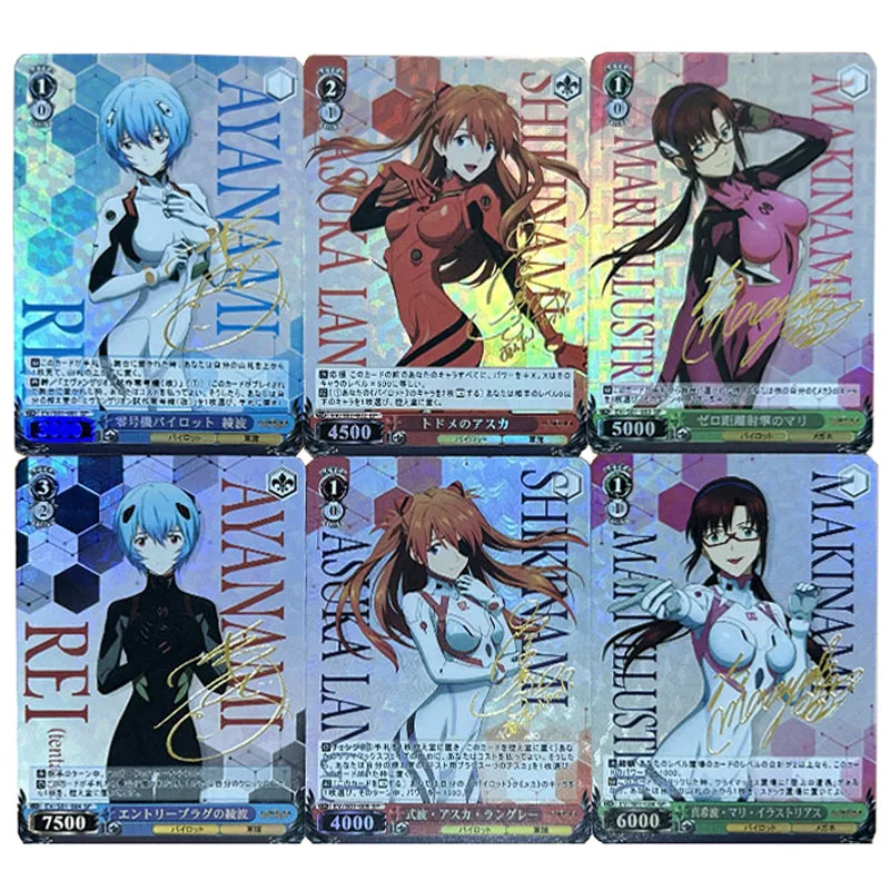 

6pcs/set EVA DIY self-made Color Flash Card Anime Game Collection Card Gift Toy 63*88mm