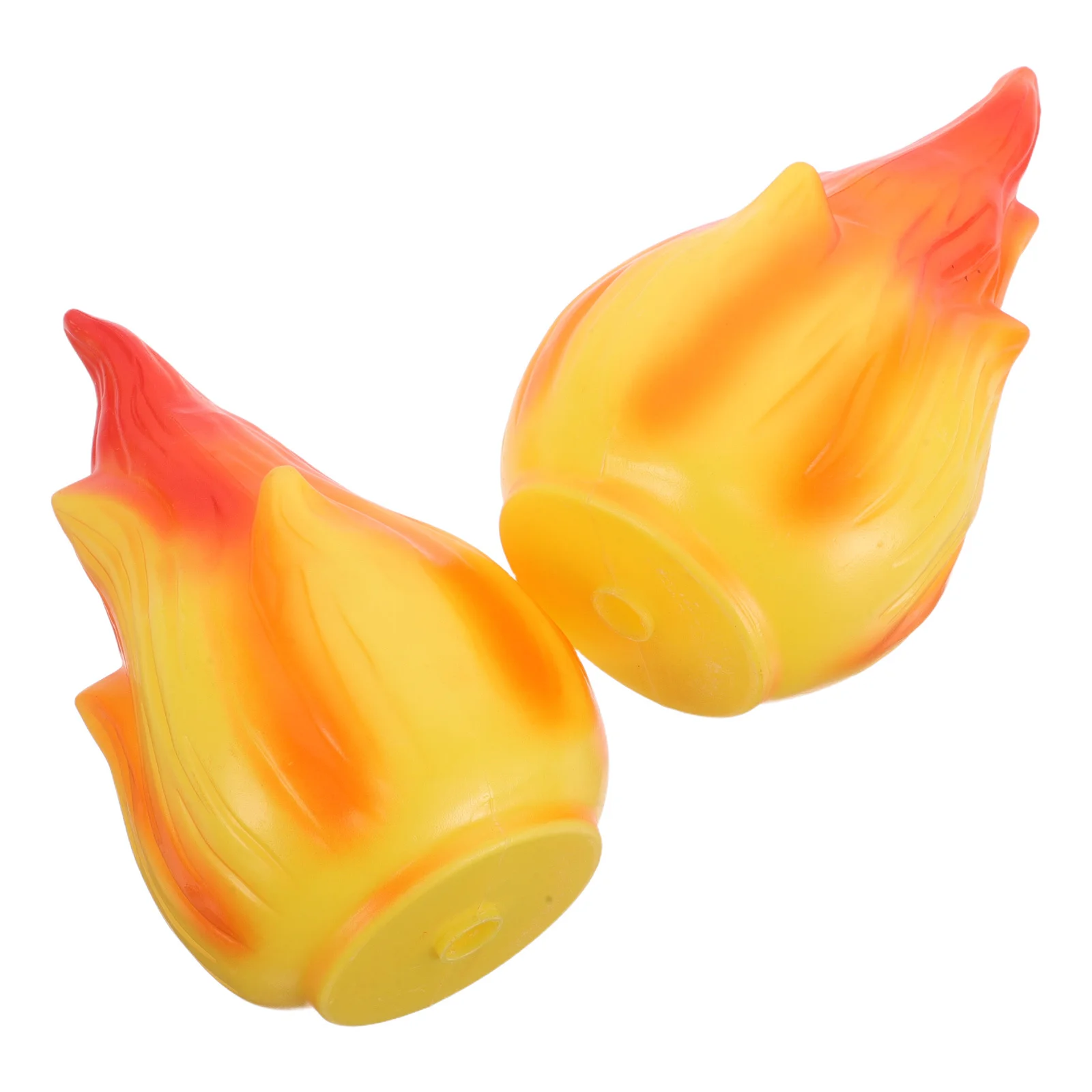 

2pcs Flame Lamp Shade Plastic Solar Light Replacement Part For Outdoor Garden Patio Lighting Fixture Enhance Night Ambiance