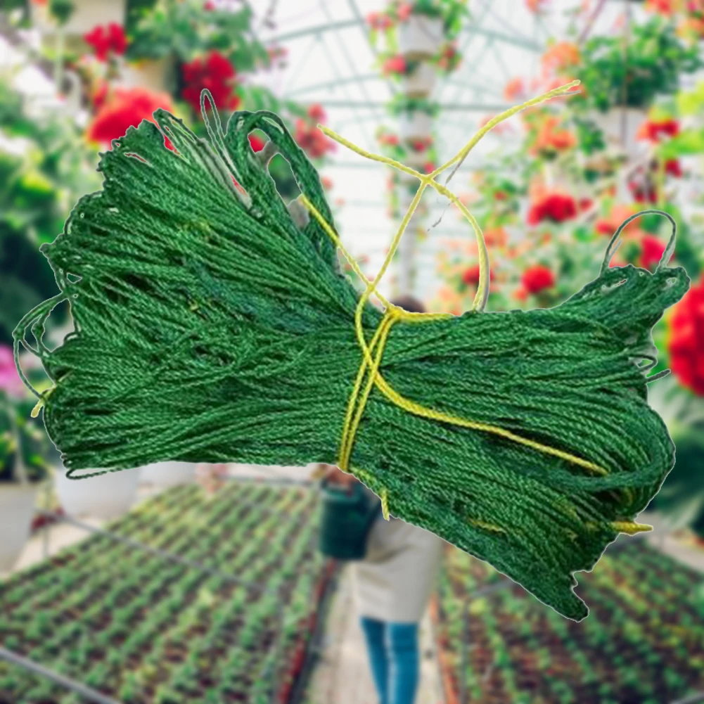 Lattice Net Green Gardening Plant Climbing Frame Mesh Ornaments Rattan Stand Net Wear- Heat-resistance for Grapes Beans
