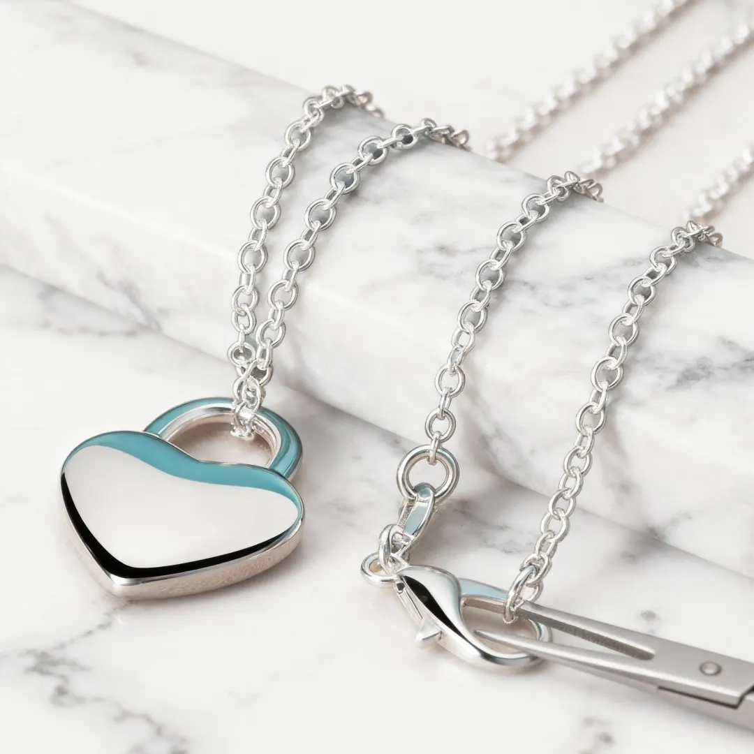 

Оптовая продажа, стерлинговое серебро 925 пробы, креативное ожерелье с замком в форме сердца для женщин, модная вечеринка, уличные универсальные ювелирные изделия, свадьба, помолвка