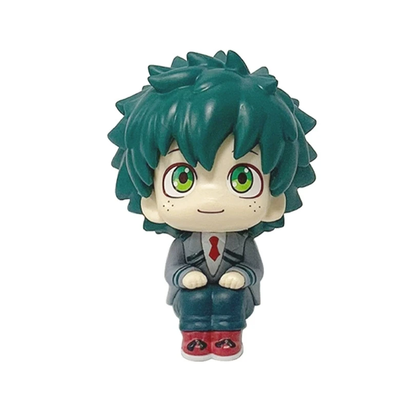 My Hero Academia Cute Ver. Midoriya All Might Bakugou Shoto Ochaco PVC Action Figure Boku no Hero هدية دمية نموذج 8-10 سنتيمتر