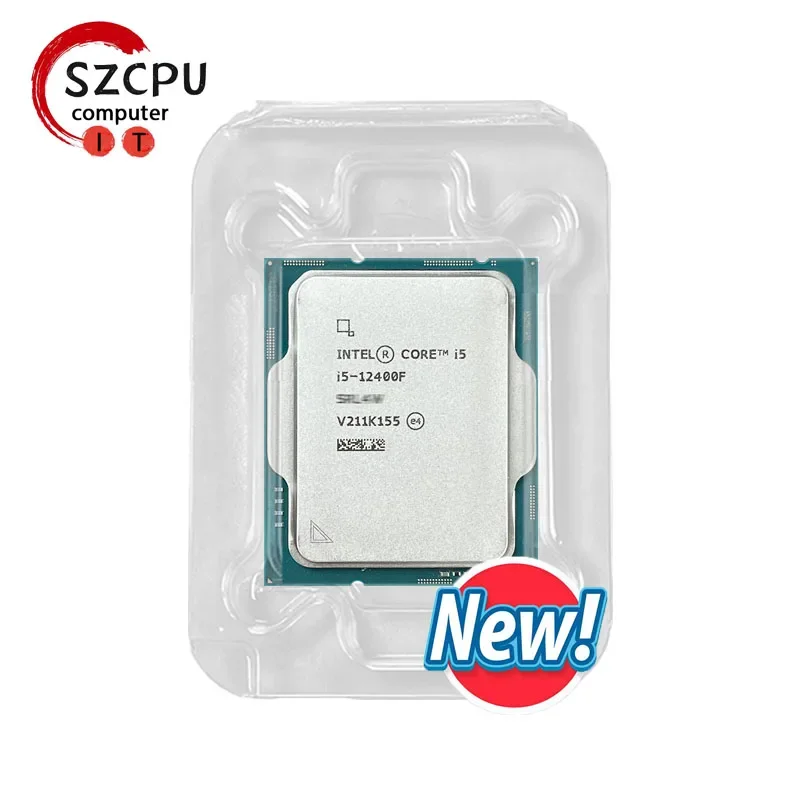 Intel New Core i5-12400F  i5 12400F 2.5 GHz 10NM L3=18M 65W LGA 1700