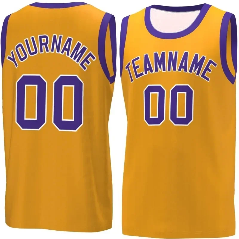 2024 New Style Basketball Jersey Customized Basketball Uniform Add Any Team Name Number Personalized Sports Vest for Men/Youth