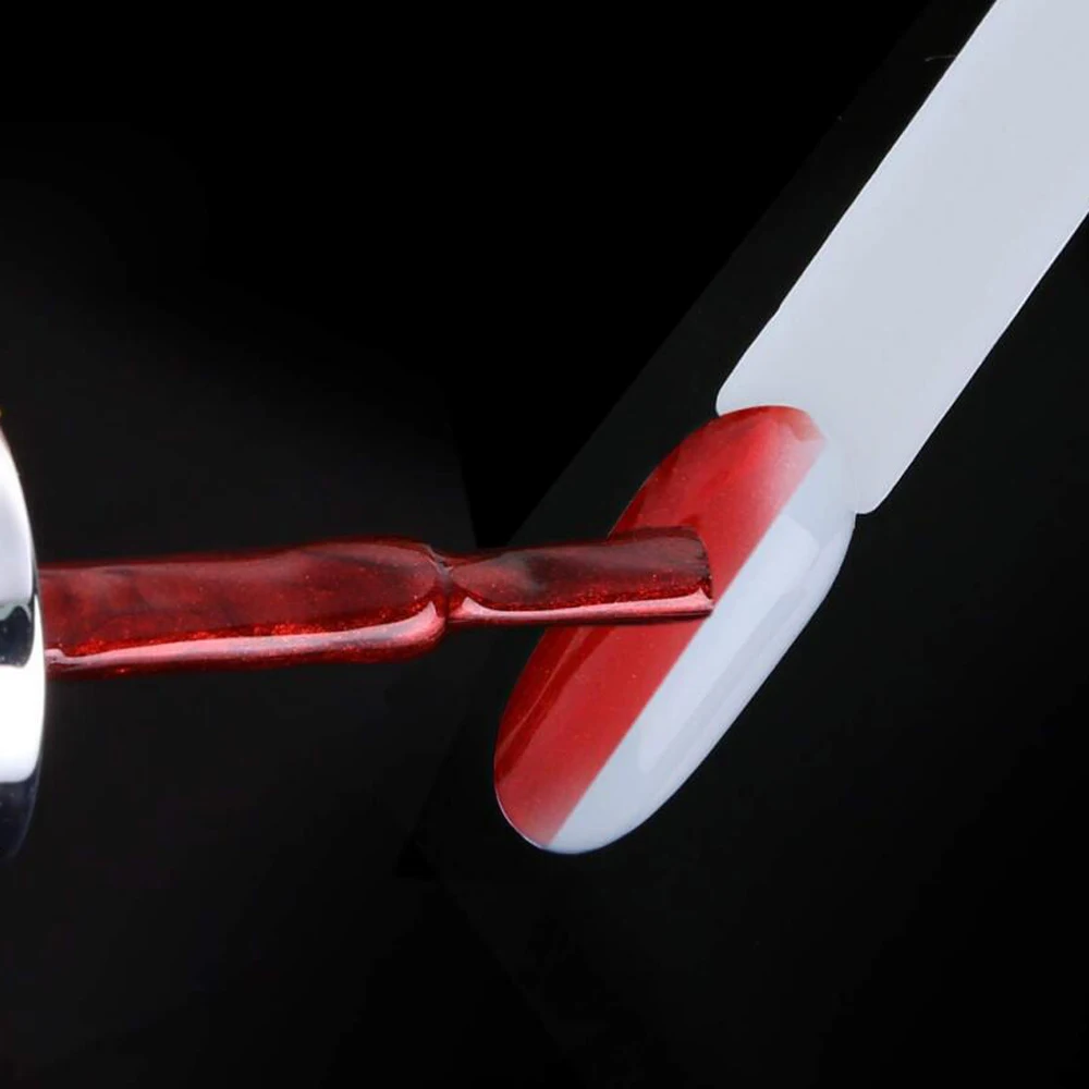 50 stks Wit Helder Amandel Kleurenkaart 12 cm Fan Met Ring Ovale Valse Nail Art Display Gel Polish Stand praktijk Palet Nail Gereedschap