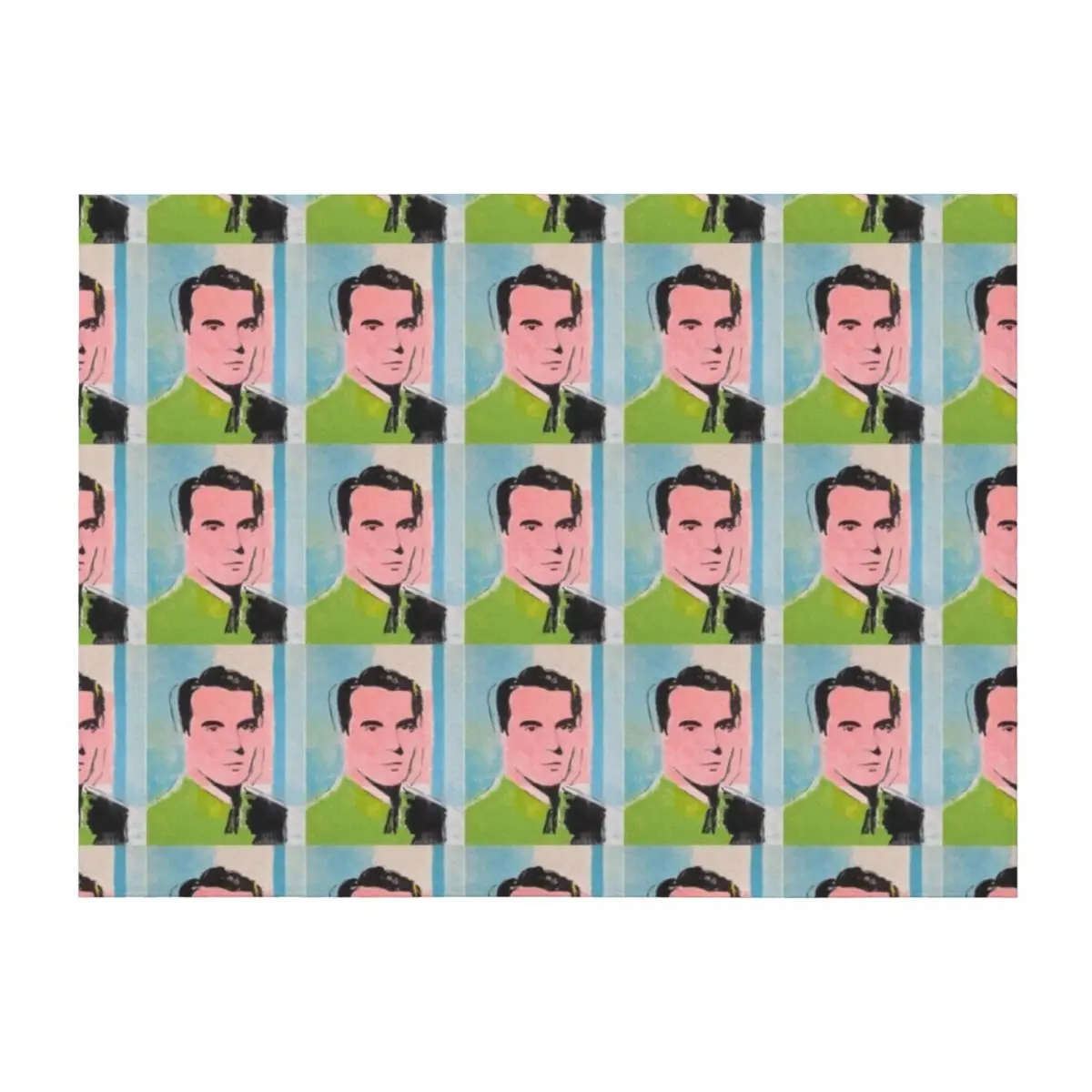 

David Byrne Pop Art Painting- by William Wright - Talking Heads Throw Blanket Decorative Sofas Single Moving Plush Blankets