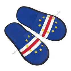 Winter Warm Women Men Plush Flat Indoor Slippers Cape Verde Flag Furry Home Non-slip Shoes