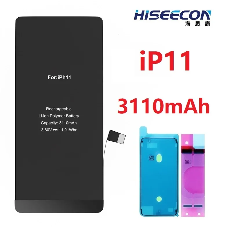 1PCS Battery For iPhone 11 12 13 14 15 X XR XS Pro Max Plus Mini Replacement Batteria 100% Capacity 0 Charge Cycle Parts Free