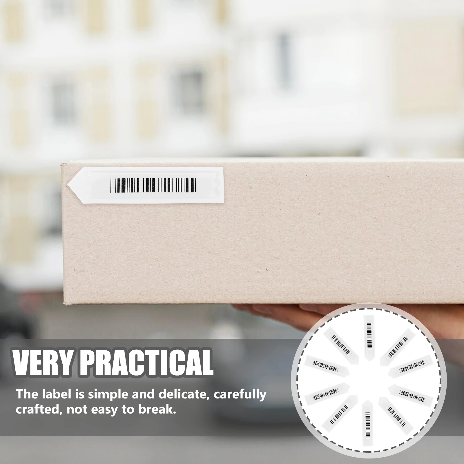 

100 Pcs Acoustomagnetic Anti-theft Label Retail Equipment Supermarket Goods Tag Labels Commodity Soft Stickers