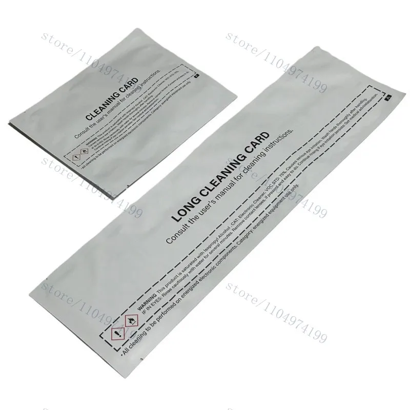 Cleaning Kit Including Long Card 105999-302 Short Card 105999-301 For Zebra ZXP Series Card Printer
