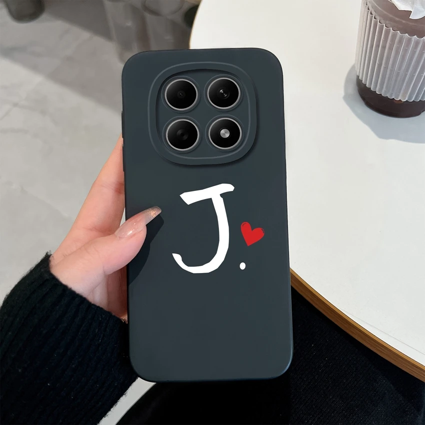 Niedliche Buchstaben Handyhülle für Redmi Note 15 15Pro 4G Gehäuse Weiche Matte Silikon Linsenschutz Hülle für Redmi Note15 15 Pro Schale – Detail 10