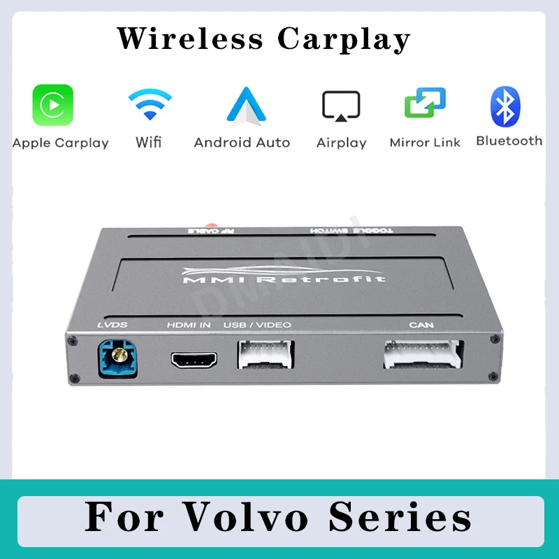 

Wireless Apple Carplay Box Android Auto Module Decoder For Volvo XC60 S60 V40 V60