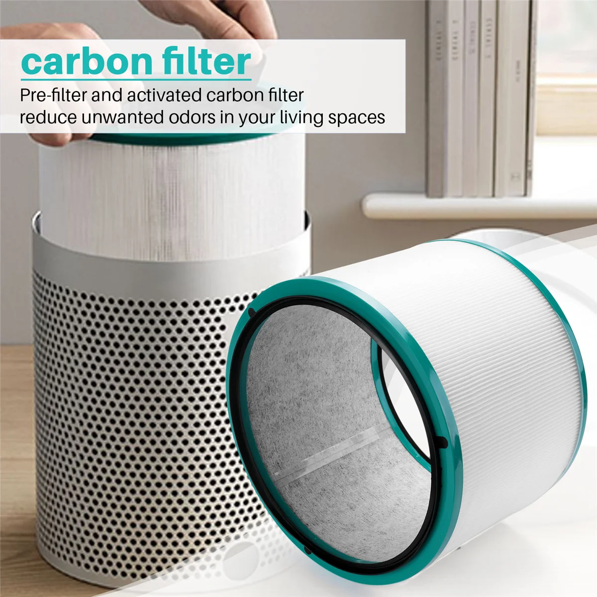 

LDHL Air Purifier Filter Replacement for Dyson HP00 HP01 HP02 HP03 DP01 DP03 Desk Purifiers Compatible with Part 968125-03