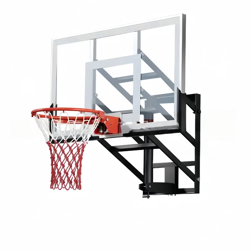 Attrezzatura da basket interrata premium per esterni - Resistenza professionale per adulti, adatta anche per bambini - Cerchio, supporto, sistema, porta