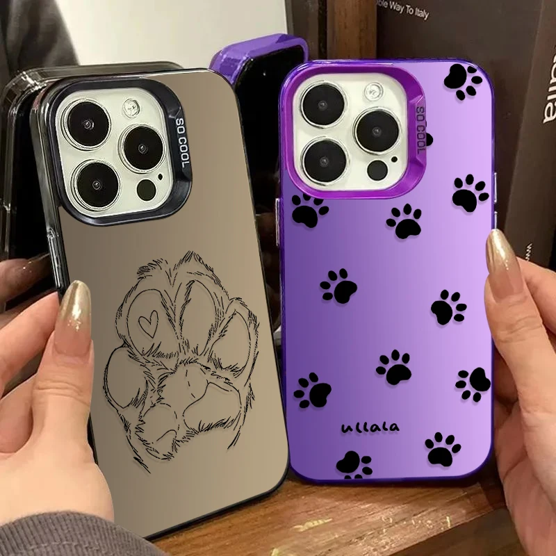 Custodia con stampa zampa di gatto per Xiaomi 11 Lite 5G NE 14T POCO X6 M5S 14 13 13T 12T Pro X7 X5 X3 NFC F4 GT F5 F6 M6 Pro 4G Etui