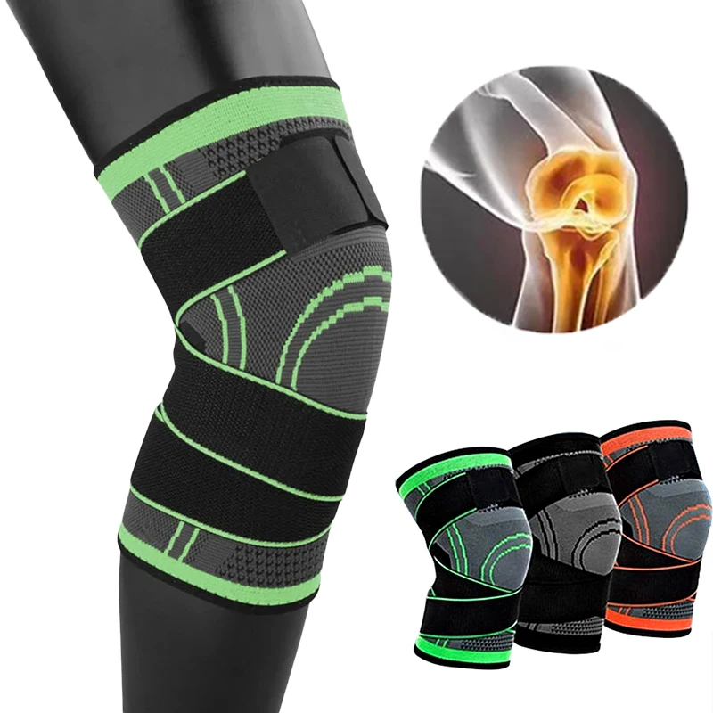 Knee Pads Braces Adjustable Sports Support Kneepad Men & Women for Arthritis Joints Protector Running Fitness Compression Sleeve
