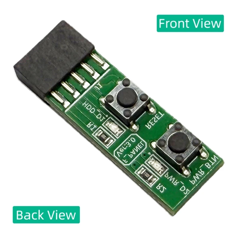DIY PC Assembly Tool Reliable 10Pin Mainboard Switching Tester Mainboard Switching Board Adapter With Resets Button Accessories