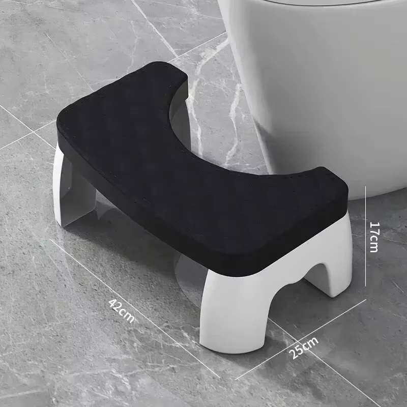 Assento Ergonômico para Agachamento e Sanitário, Banquinho Impermeável com Apoio para os Pés, Ideal para Grávidas, Crianças, Adultos e Idosos