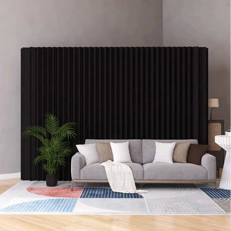 Creative Home Decor Movable White Brown Black Organ Paper Wall Screen Room Dividers Office Partition Removable Folding Baffle