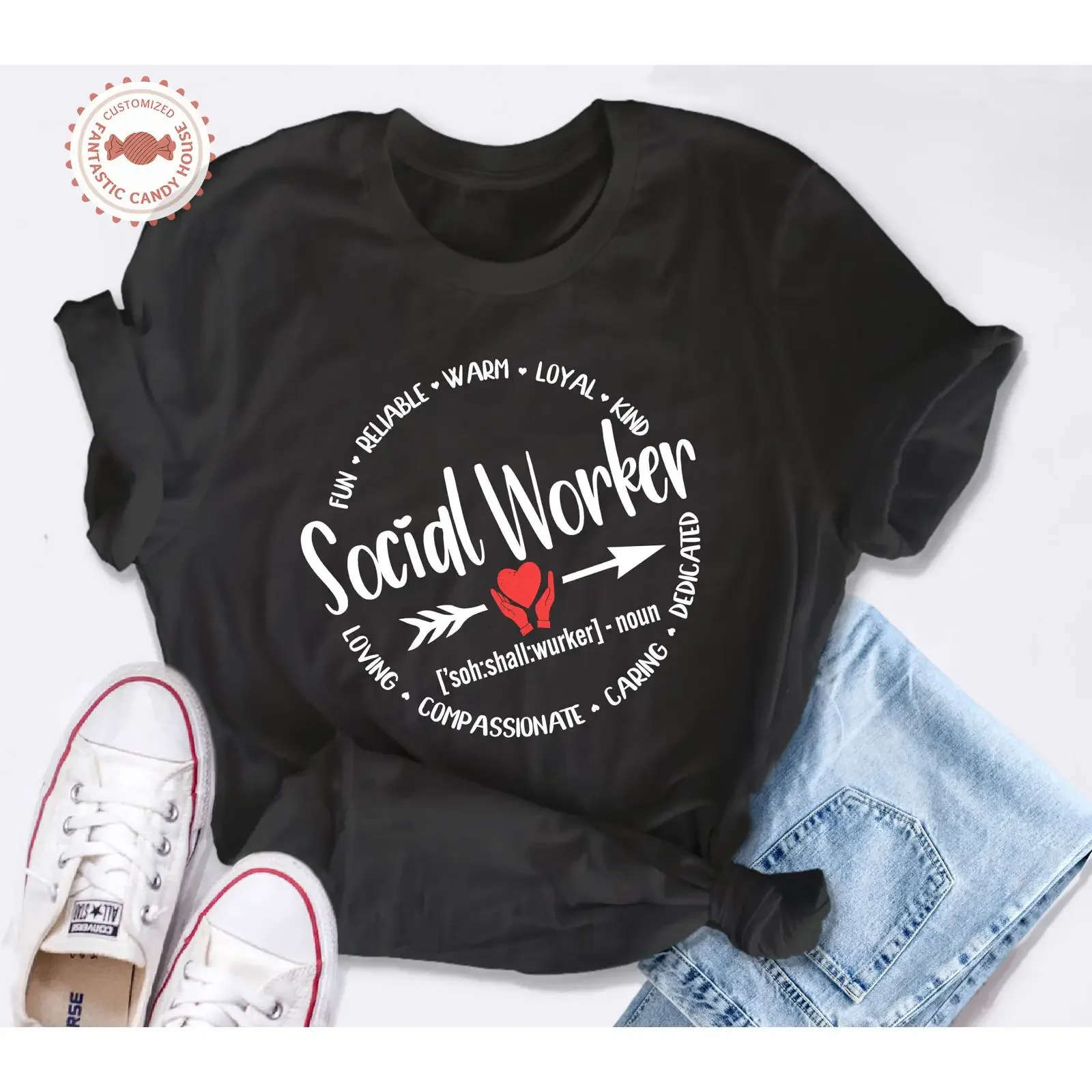 Social Worker Definition T Shirt Nutrition Facts Work  vintage Washed Soft Versatile homme designer clothes