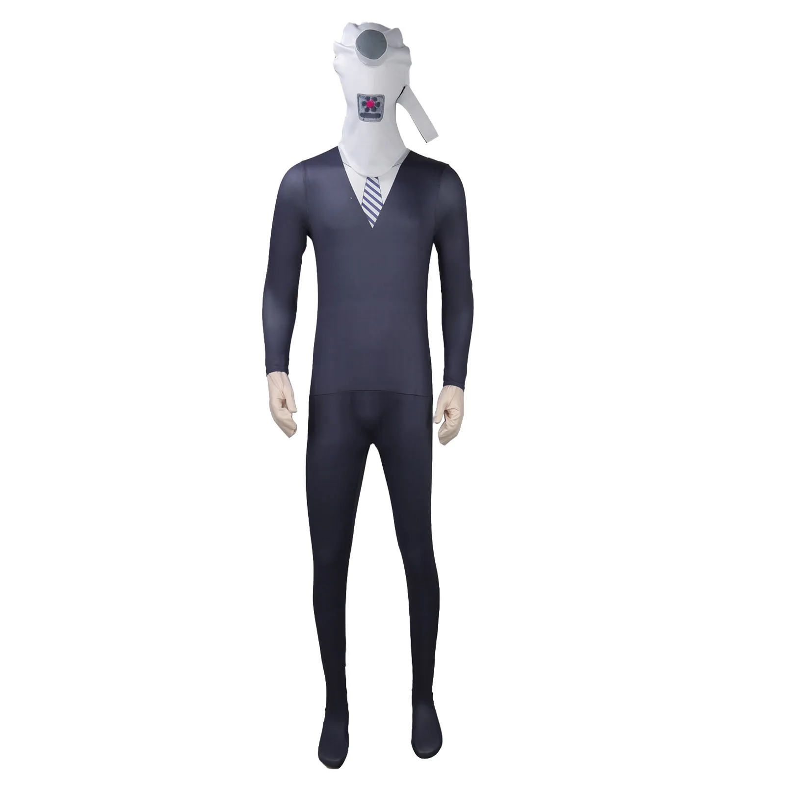 

New Halloween One-piece Costume Skibidi Toilet TV Character Game Cosplay Camera Person Robot Jumpsuit