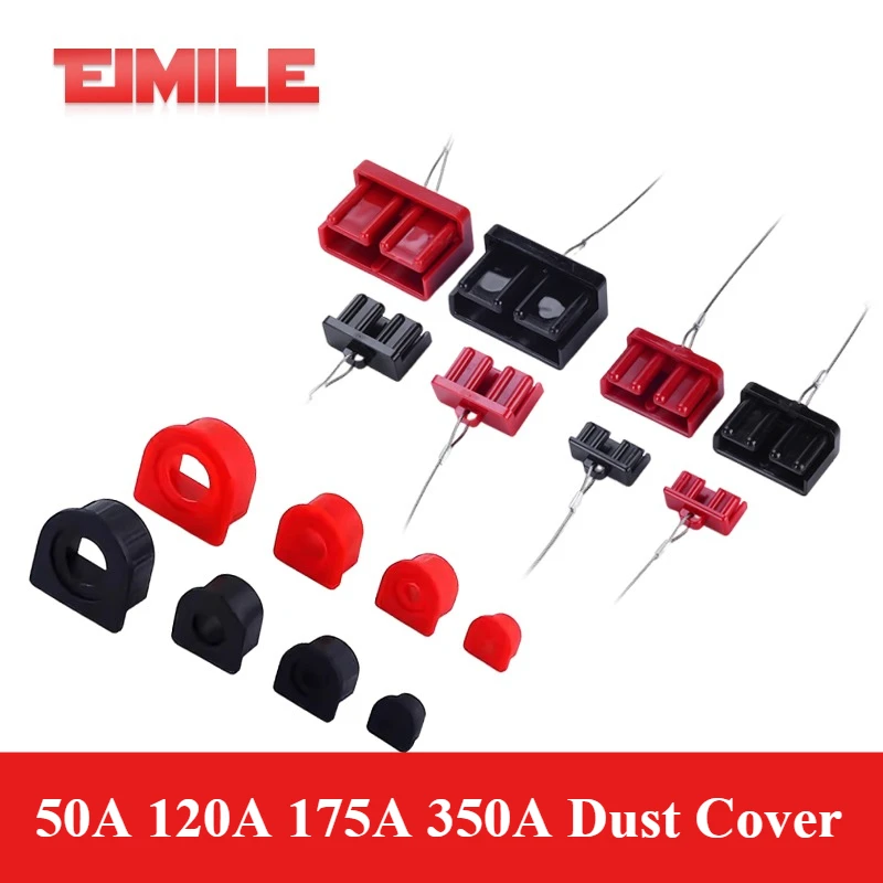 50A 120A 175A 350A Dust Cover For Gray Plug Connector 2P Battery Caravan Forklifts Plug Socket Fire/Flame Retardant PVC Plug Cap