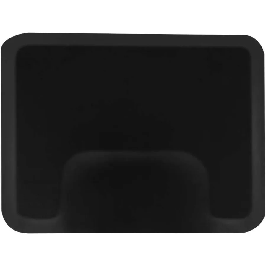 3 ft. x 4 ft. Salon Mat for Barber Shops and Salons Black AntiFatigue Floor Mat with Square CutOut 1 2 in. Thick Designed for S