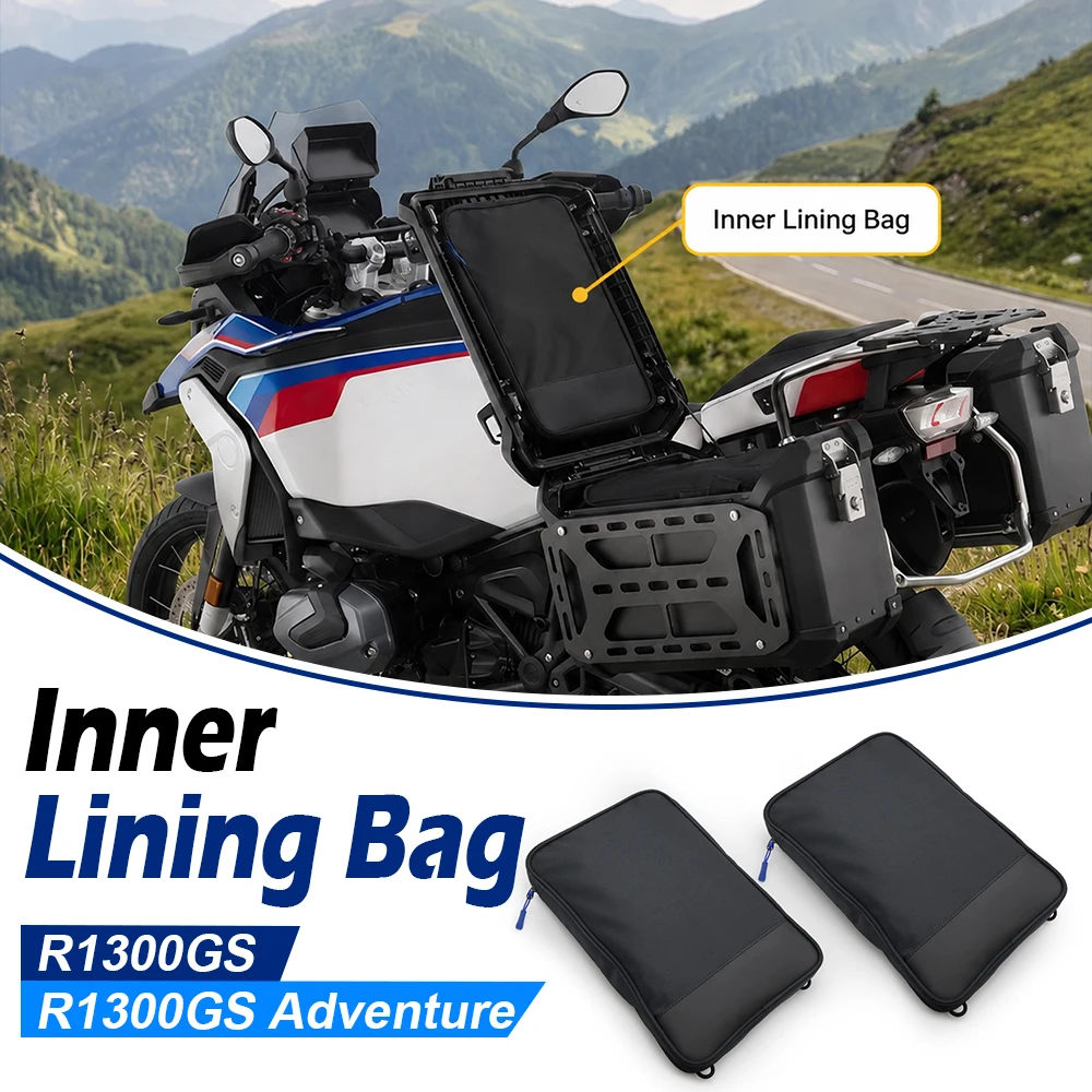 R1300 GS Motorcycle Tail Side Aluminum Case Box Top Inner Lining Bag Toolkit Tool Bags  For BMW R1300GS ADV Adventure R1300GSA
