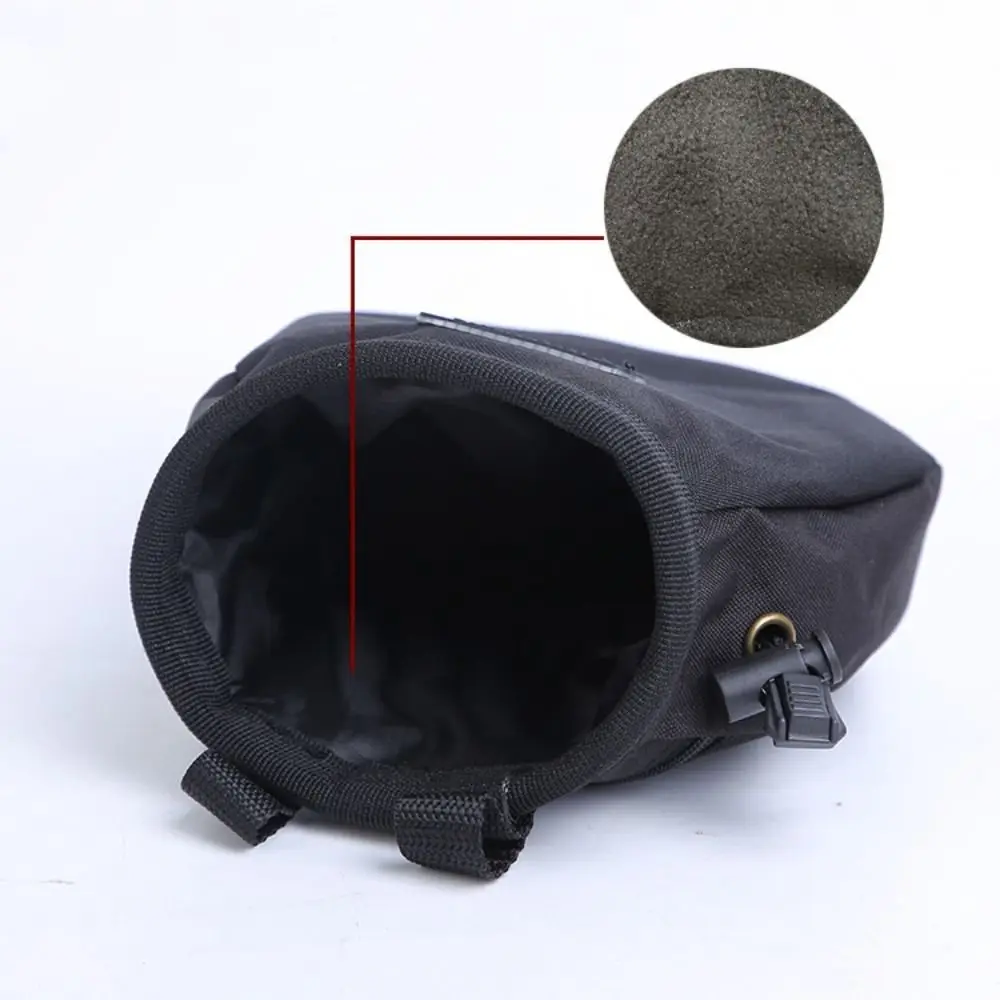 

Zipper Pocket Rock Climbing Chalk Bag Storage Pocket Mountaineering Magnesium Powder Bag With Belt Oxford Cloth