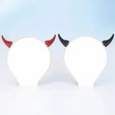 

2Pcs Halloween Horn Headdress Demons Horn Headpiece Decorative Hair Hoops Party Headdress Festival Celebration Hair Wear Cosplay