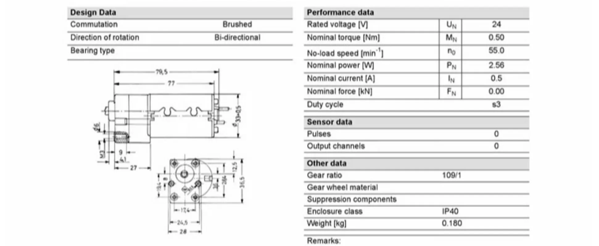 For Low Voltage Low Speed Gear Motor Part 402.781 DC Reduction Drive Motor