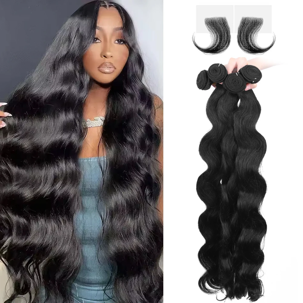 16A الجسم موجة حزم الشعر الخام خصلات الشعر المستعار الإنسان 24 بوصة 2/4/5 لحمة مزدوجة تجديل الشعر شعر بشري لعذراء مضفر تمديد #1